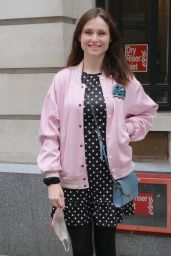 Sophie Ellis-Bextor in a Polka Dot Mini Dress and a Pink Bomber Jacket 05/03/2021