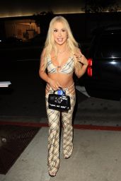 Tana Mongeau in a Cute Outfit at BOA Steakhouse in West Hollywood 05/10/2021