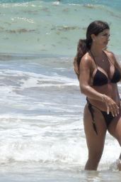 Teresa Giudice in a Black Bikini in Tulum 05/23/2021