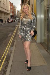 Amy Hart in a Shimmery Dress - London 06/28/2021