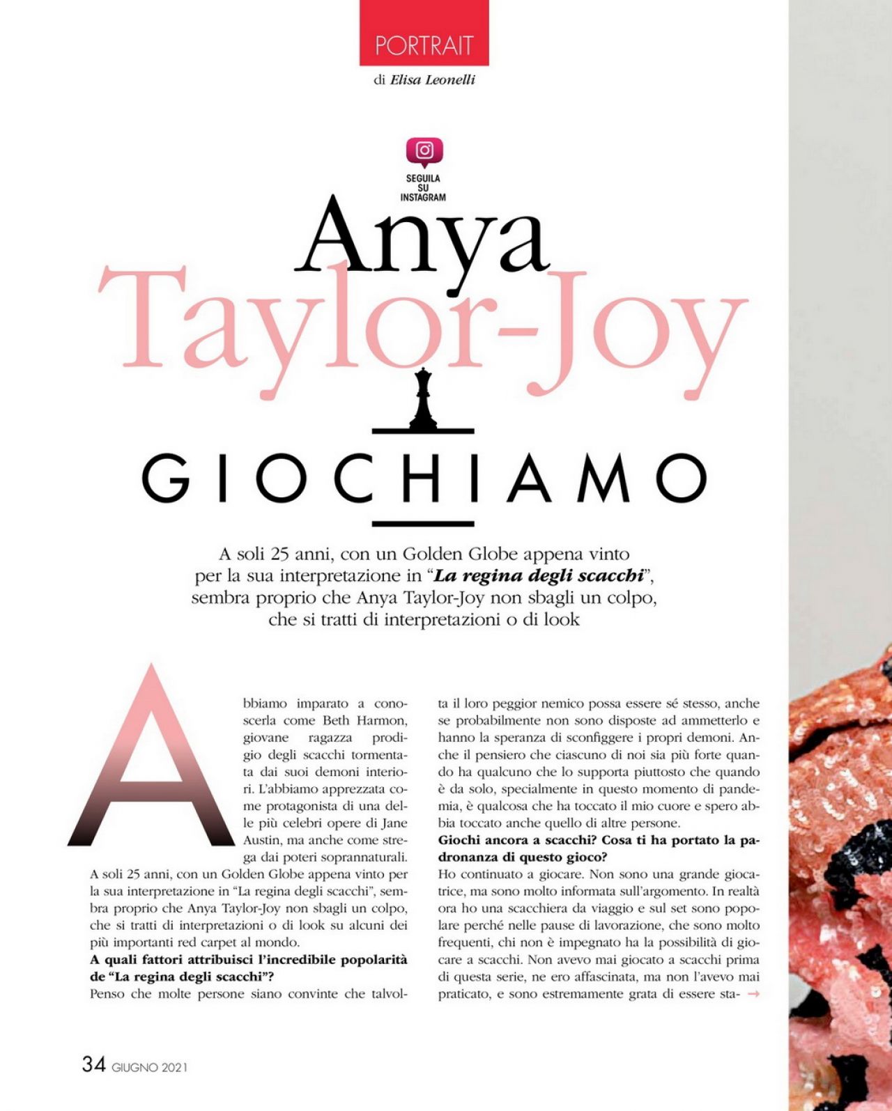 Anya Taylor-Joy - Voila Magazine June 2021 Issue • CelebMafia
