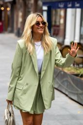 Ashley Roberts in Pastel Green Shorts Suit - London 06/30/2021