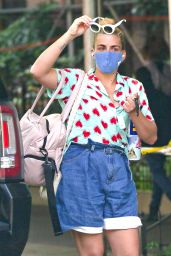 Busy Philipps Wearing a Heart Print Shirt in New York 06/25/2021