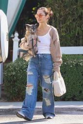 Cara Santana in Ripped Jeans in LA 06/23/2021