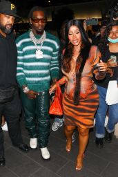 Cardi B and Offset - BOA Steakhouse in LA 06/27/2021