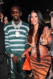 Cardi B and Offset - BOA Steakhouse in LA 06/27/2021