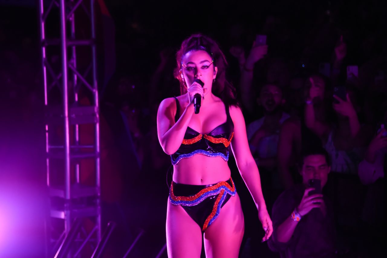 Charli XCX - Performing Live at Wynwood Pride in Miami 06/18/2021.