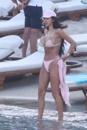 Chloe Khan in a Pink Bikini on Holiday in Mykonos 06/06/2021