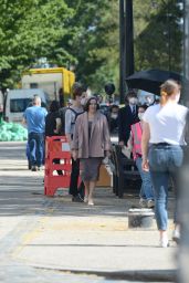 Claire Foy - "A Very English Scandal" Filming Set in London 06/01/2021