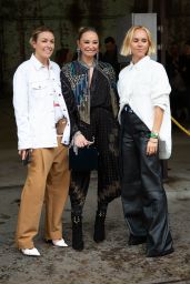 Claire Tregoning, Camilla Franks and Pip Edwards at Afterpay Australian Fashion Week Street Style in Sydney 06/03/2021