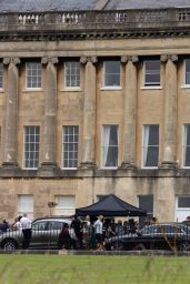 Dakota Johnson - Persuasion: Filming for Big Screen Adaptation of Jane Austen Novel in Bath 06/24/2021
