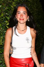 Dua Lipa Night Out Style - Giorgio Baldi in Santa Monica 06/11/2021