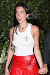 Dua Lipa Night Out Style - Giorgio Baldi in Santa Monica 06/11/2021