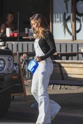 Elsa Pataky Wearing SPELL Flared Overalls - Grocery Shopping in Byron 06/02/2021