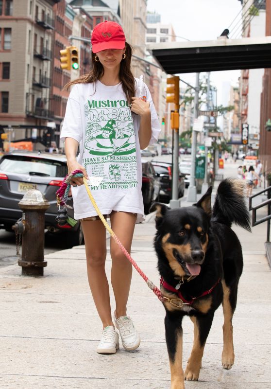 Emily Ratajkowski in Casual Outfit - NYC 06/19/2021