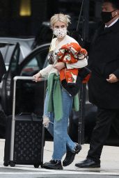 Emma Roberts - Arriving in Boston 06/01/2021