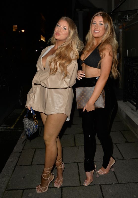 Eve and Jess Gale at Novikov in Mayfair 06/28/2021