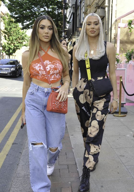 Frankie Sims and Demi Sims at Boujee bar in Manchester 06/05/2021