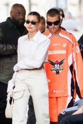 Hailey Rhode Bieber and Justin Bieber - seen leaving the Dinand par Ferdi Restaurant in Paris 06/20/2021
