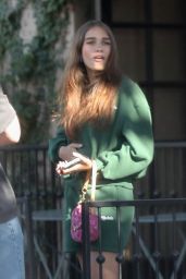 Hana Cross at Alfred Coffee on Melrose Place in West Hollywood 06/09/2021