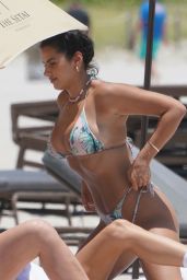 Jehona Dreshaj in a Bikini at the Beach in Miami Beach 06/04/2021