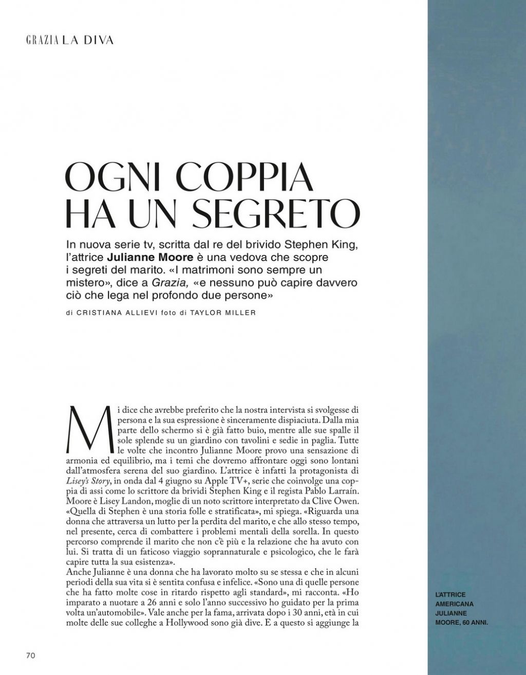 Julianne Moore - Grazia Magazine Italy 06/03/2021 Issue • CelebMafia