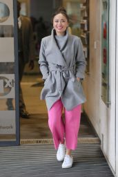Katya Jones - Eexits BBC Morning Live TV in London 06/21/2021