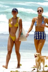 Kelsey Merritt in a Yellow Bikini - Beach in Mexico May 2021