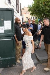 Kim Kardashian - Arriving at Her Hotel in Rome 06/29/2021