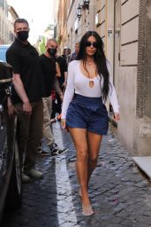 Kim Kardashian - Visiting the Colosseum in Rome 06/27/2021