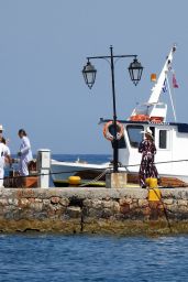 Madelyn Cline and Kate Hudson - "Knives Out 2" Set in Spetses Island, Greece 06/29/2021
