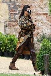 Michelle Rodriguez at Wells Cathedral in Somerset - "Dungeons and Dragons" Set 06/10/2021