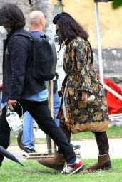 Michelle Rodriguez at Wells Cathedral in Somerset - "Dungeons and Dragons" Set 06/10/2021