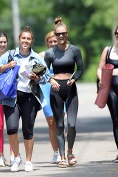 Nina Agdal in Workout Gear - New York 06/19/2021
