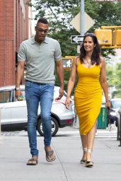 Padma Lakshmi in a Yellow Dress - New York 06/19/2021