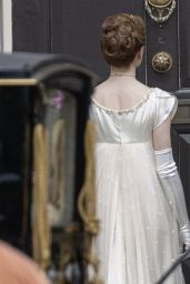 Phoebe Dynevor - "Bridgerton" Season 2 Set in Greenwich, London 05/27/2021