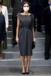 Queen Letizia of Spain at Mutua Madrilena Headquarters 06/02/2021