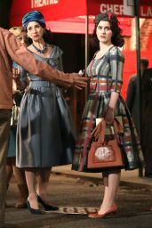 Rachel Brosnahan and Marin Hinkle - "The Marvelous Mrs Maisel" Set in the West Village 06/01/2021