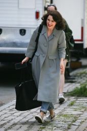 Rachel Brosnahan - Leaving Set in New York 06/25/2021
