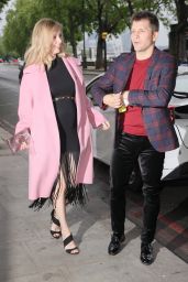 Rachel Riley at Cabaret All Stars With husband Pasha Kovalev in London 06/04/2021