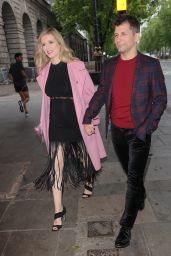 Rachel Riley at Cabaret All Stars With husband Pasha Kovalev in London 06/04/2021