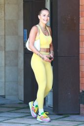 Rita Ora in a Yellow Outfit in Los Angeles 06/02/2021