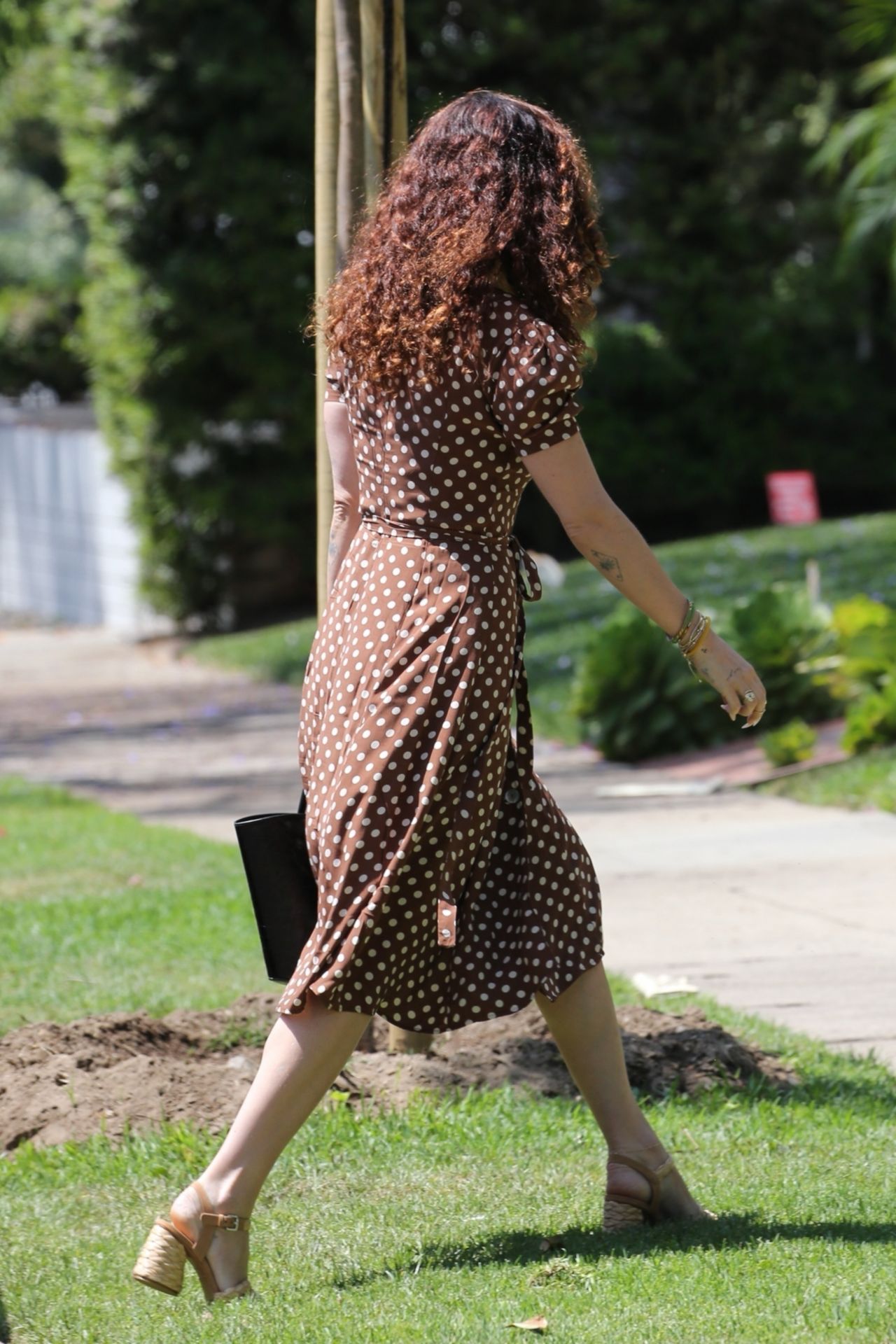 Rumer Willis in a Cute Polka Dot Dress 06/21/2021 • CelebMafia