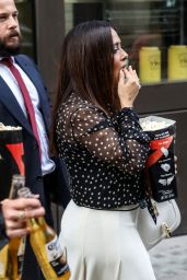 Salma Hayek Eating Popcorn - London 06/14/2021