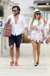 Sylvie Meis and Niclas Castello at Club 55 in St-Tropez 06/02/2021