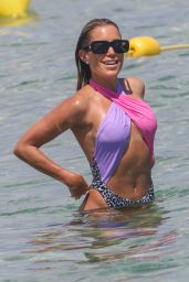 Sylvie Meis in a Vintage Swimsuit in Saint Tropez 06/11/2021