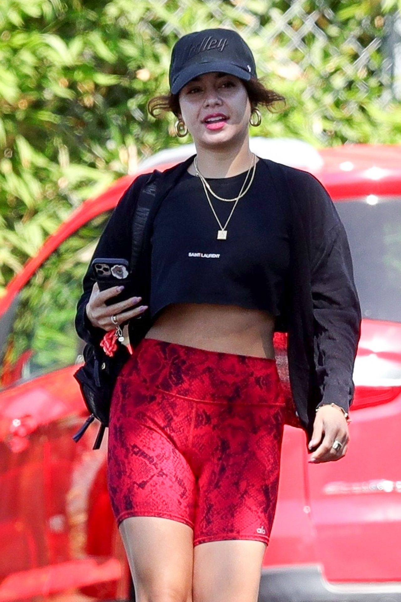 Vanessa Hudgens - Outside the Dogpound Gym in West Hollywood 06/24/2021