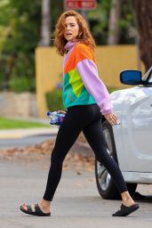 Zoey Deutch in a Colorful Outfit - Los Angeles 06/08/2021