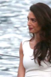 Amal Clooney and George Clooney at the Grand Hotel in Tremezzo 07/19/2021