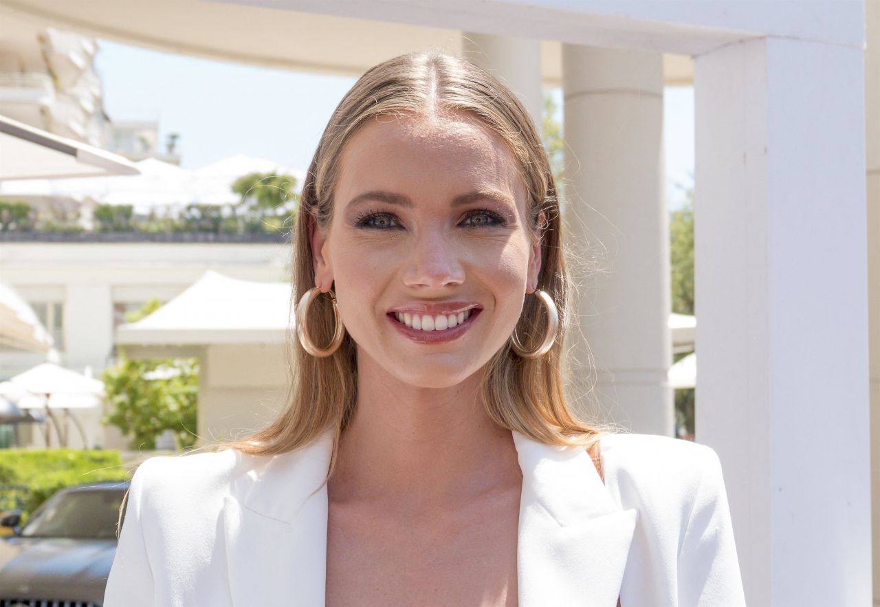 Amandine Petit (Miss France 2021) at the Martinez Hotel in Cannes 07/06